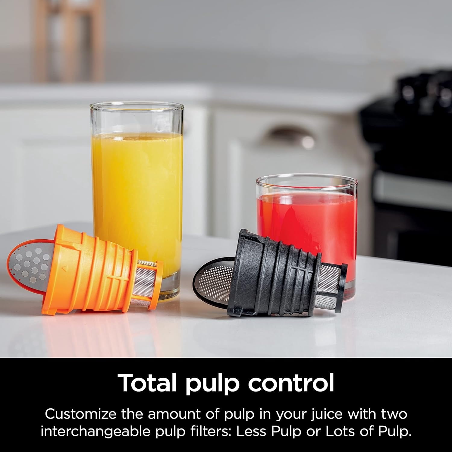 Restored Ninja NeverClog Cold Press Juicer, Powerful Slow Juicer with Total Pulp Control, Countertop, Electric, 2 Pulp Functions, Dishwasher Safe, Charcoal (Refurbished)