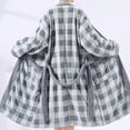 thumbnail image 4 of FAHXNVB Womens Fleece Plaid Winter Robe Soft Plush Hooded Bathrobe with Hair Towel Wrap and Belt Warm Fuzzy Spa Long Robes with Pockets, 4 of 4
