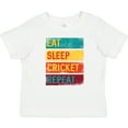 thumbnail image 3 of Inktastic Cricket Sports Eat Sleep Cricket Repeat Boys or Girls Baby T-Shirt, 3 of 5