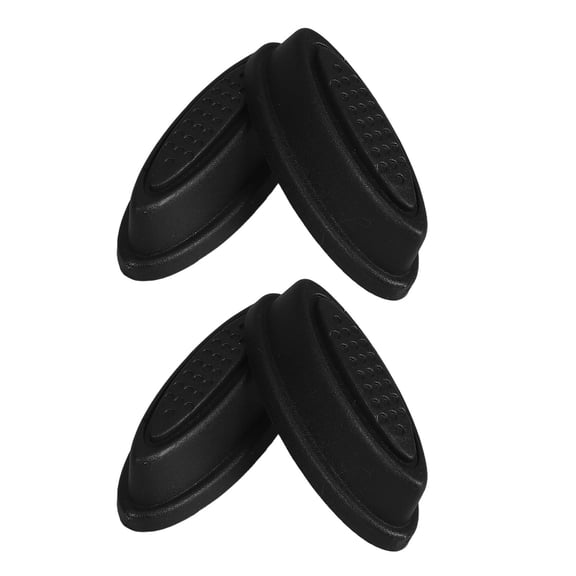 NICEXMAS 2 Pairs Black Plastic Suitcase Casters for Luggage Stability and Replacement Parts