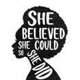 thumbnail image 3 of Prime, Marcus 15x18 Black Modern Framed Museum Art Print Titled - She Believed, 3 of 5