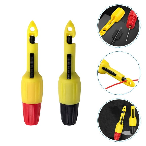 LEORX 2Pcs Test Probe Wire Pierce Kit Assorted Color 3.85X0.98X0.98in