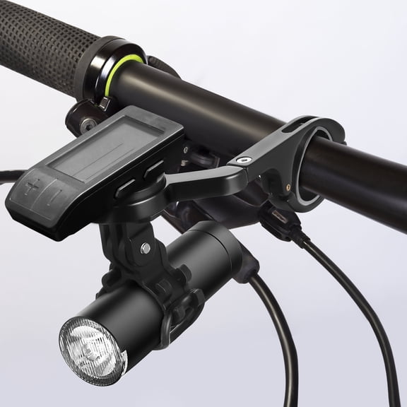 WESIEVYA Aluminum Alloy Bike Accessories Set with Extended Mount in Black for Enhanced Cycling