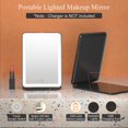 thumbnail image 3 of Espejo de maquillaje de viaje FUNTOUCH recargable con 72 luces LED, 3 of 6