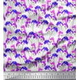 thumbnail image 1 of Soimoi Cotton Duck Fabric Flower Watercolor Printed Fabric 1 Yard 56 Inch Wide, 1 of 3