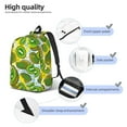thumbnail image 5 of Balery Watercolor Kiwi Fruits Summer Vintage Canvas Backpack for Men and Women - Large Capacity, Durable Travel Laptop Bag for School, Work, Hiking, and Outdoor Activities, 5 of 7