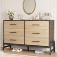 thumbnail image 1 of Commode 6 Tiroirs pour Chambre, Commode de Rangement Autoportante en Bois pour Salon, Chambre, Entrée, 1 of 7