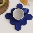 thumbnail image 3 of Taza de café de cerámica con juego de platillo Taza de té nórdica de 8.5 Azul Sunnimix taza de café, 3 of 8