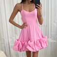 thumbnail image 2 of BLVB Women's Summer Mini Dress Casual Sleeveless Spaghetti Strap Backless Short Cocktail Party Dresses, 2 of 6