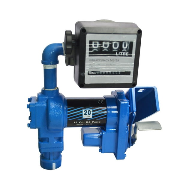 Pompe de Transfert de Carburant Anti-Explosion Diesel 12V avec Compteur de Litre