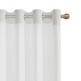 thumbnail image 2 of RISSIEN Linen Curtains 96 inch Length 2 Panels for Living Room 8ft Flax Linen Textured Thick Light Filtering Privacy Window Drapes Grommet Top for Bedroom Wrinkle Resistant Soft (52x96 Raw White), 2 of 7