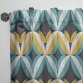 thumbnail image 3 of Designart 'Abstract Retro Design VII' Mid-Century Modern Curtain Panel, 3 of 5