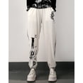 thumbnail image 2 of Womens Sweatpants Loose Harem Casual Comfy Lounge Pants with Pockets GY2779 White, 2 of 6