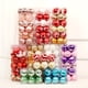 thumbnail image 5 of Moyic 24 piezas bolas de Navidad atmósferas de vacaciones decoración colgante reutilizable interior jardín dormitorio colgante fotografía Kits de decoración para fiestas oro rojo, 5 of 6