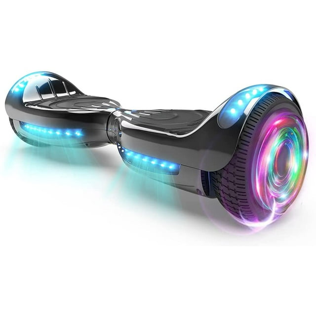 HOVERSTAR Hoverboard All New Version-HS2.0, Chrome Color & Coating Skins Two Wheels Self-Balancing Scooter with Wireless Speaker Playing Music & Led Wheels Flashing Lights