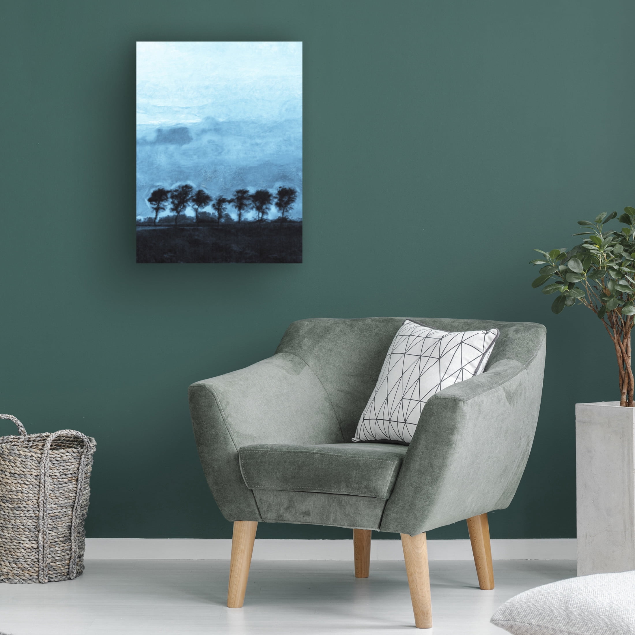 Trademark Fine Art Alonzo Saunders  Blue Dawn Horizon I Canvas Wall Art