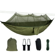 660LB Load Camping Hammock & Tent, Outdoors Jungle Explorer Bug Net Camping Hammock Ripstop Parachute Nylon Camping & Outdoor Hammocks Tent with Waterproof