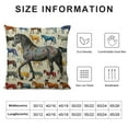 thumbnail image 5 of Shiartex  Horse Pillow,Horse Pillow Covers Horse Decor，Horse Pillow for Girls,Horse Decor Cushion Cover for Bedroom Girls Room,Horse Room Decor,Horse Decor for Girls Room White, 5 of 5