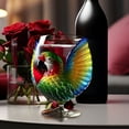 thumbnail image 3 of Qnjujn Elegant Bird-Engraved Glass Tumbler, Unique Artisan Drinking Cup for Cocktails Juice Water, Dishwasher Safe Home Bar Decor Gift Set, 3 of 5