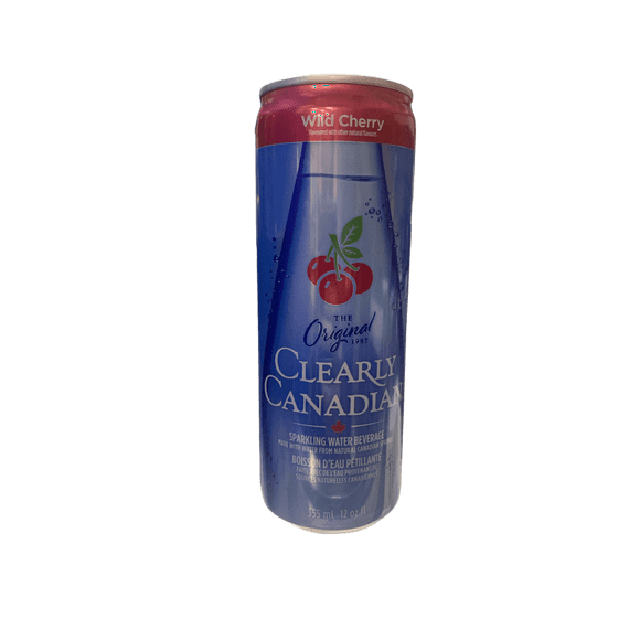 Clearly Canadian Sparkling Wild Cherry Cans 355ML - Canadian Edition
