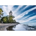 thumbnail image 2 of Shared Blessings Religious Get Well Greeting Card with KJV Scripture, Lighthouse by the Shore Artwork, Comfort and Healing Message for Men, 2 of 3