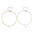 thumbnail image 4 of Guardurnaity Tobillera Delicadas cuentas de metal de tobillo Estilo simple Adornos de accesorios de moda Regalos del día de San Valentín Cadenas de Type3 NO3 Guardurnaity AP009290-02, 4 of 6