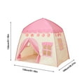 thumbnail image 3 of Xecvkr Children's Play Tent Indoor Outdoor Kids Fort with Carry Bag Flower House Princess Castle for Camping Playroom 130x100x130cm Blue Pink, 3 of 6