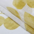 thumbnail image 3 of Kitchen Curtain Valance Leaves Printed, Floral Leaf Pattern Sheer Valance Curtains for Kitchen Cafe Curtains Linen Textured Look Bathroom Window Curtains, 52" W x 15" L, Yellow, 1xPanel, 3 of 7