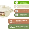thumbnail image 4 of Novomoskovsjka Posuda Mushrooms Cylindrical Enamel Pot with Lid 1.6 Qt (1.5 L) Enameled Steel Stockpot Cooking Pot Induction Pot Enamelware Kitchen Pot Enamel Stock Pot Soup Pot, 4 of 10