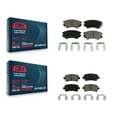 thumbnail image 1 of CMX Front Rear Ceramic Brake Pads Kit for Car 2011 Saab 9-5 with 321mm Diameter Rotor Without Performance Brakes KCX-100301, 1 of 9