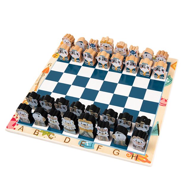 Juego De Ajedrez De Viaje De Juguete De Ajedrez De Dibujos Animados En 3D Con Juguetes Educativos De Tablero De Ajedrez Para Niños Y Adultos matsuzay FN005576-00