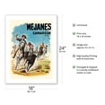thumbnail image 2 of Méjanes - Camargue France - Abrivado (Bull-Running) by Cattle Herdsman (Gardians) - Vintage Travel Poster by Henry Couve c.1952 - Bamboo Fine Art 290gsm Paper Print (Unframed) 18x24in, 2 of 4