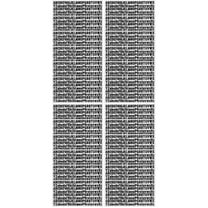 2 Pieces Adhesive Alphabet Letter Stickers for Bulletin Journaling Black