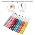 30Pcs Crochet Hooks Kit Yarn Knitting Needles Sewing Tools Grip Set