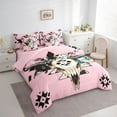 thumbnail image 3 of Castle Fairy Bull Skull Bedding Comforter Set,Tribal Aztec King Bedding Sets, 3 of 8
