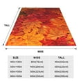 thumbnail image 3 of Pofeuu Autumn Leaf Print Ultra-Soft Micro Fleece Blanket,for Bed Or Sofa,All Season Throw Blankets Flannel Blanket-80"x60", 3 of 7