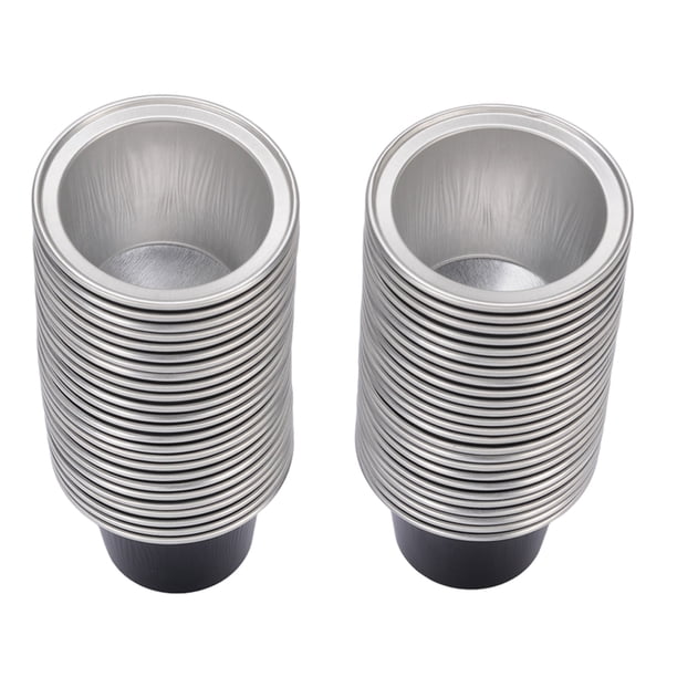 50 Piezas De Cápsulas De Café Espresso Recargables De Aluminio Para Originales, Vainas De Café Espresso Reutilizables Con Calcomanías De Focas De Aluminio 50 Tazas, 50 Tapas