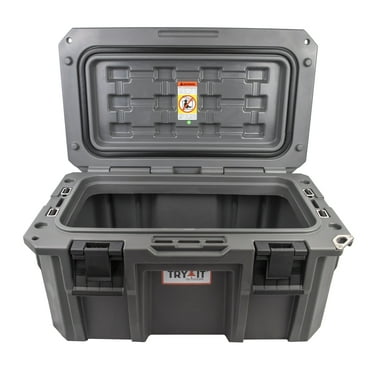 Try it Outdoors Dry Box Waterproof Dry Box Charcoal Black 50L