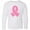 AA-White, variant on Inktastic Breast Cancer Pink Ribbon Awareness Month Long Sleeve Youth T-Shirt