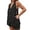 Black, variant on MuXiKeJi Clothes Trendy 2 Piece Short Sets for Women Summer 2026 Henley Sweatsuit Travel Vacation Airport Outfits Pajamas Sets