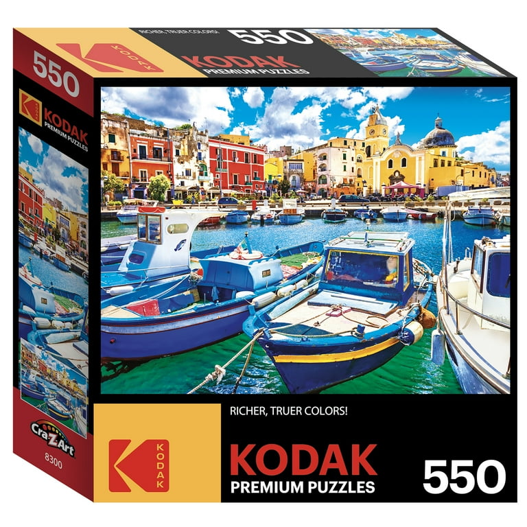 Cra-Z-Art Kodak 550-Piece Colorful Procida Island and Boats Jigsaw