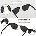 thumbnail image 6 of Classic Polarized Sunglasses for Men and Women Retro Style Semi Rimless Frame Sun Glasses 100% UV Protection Goggles, 6 of 11