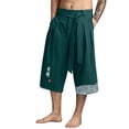 thumbnail image 3 of Men’s Casual Loose Linen Shorts Japanese Traditional Asian Style Bottoms, 3 of 6