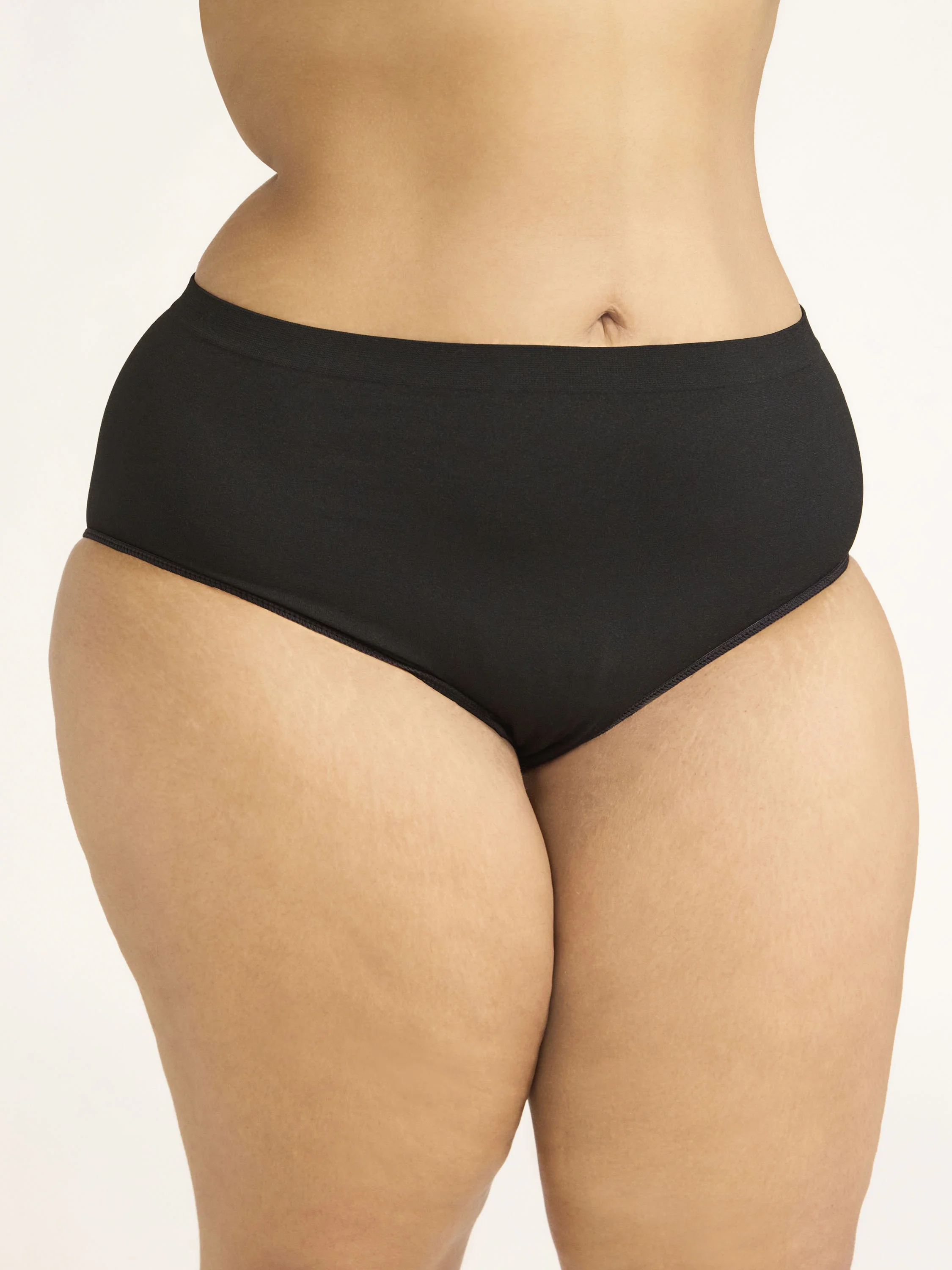 Joyspun Women's Seamless Brief Panties, 6-Pack, Sizes XS-XXXL