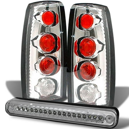 Fits 88-98 C/K C10 Full Size Pickup Sierra Silverado Tail Lights+LED 3Rd (Best Full Size Pickup)