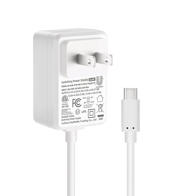Fuente de alimentación iUniker USB-C 27W GaN PD 5.1V 5A para Raspberry Pi 5