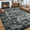 Black -13, variant on Ultrug Vintage Rugs Modern Area Rug Washable Indoor Carpet for Bedroom Living Room Home Decor,6'x9',Gray