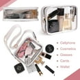 thumbnail image 4 of Kukuzhu Clear Bag Stadium Approved Clear Purse Concert Stadium Clear Crossbody Bag PVC Clear Shoulder Bag Clutch, 4 of 6