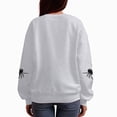 thumbnail image 5 of NOLDARES Halloween Sweatshirts for Women Spider Sweater Cute Spooky Shirt Fall Winter Spooky Pullover Tops,Light Gray,L, 5 of 6