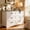 Gray, variant on 6-Drawer Dresser with Gold Metal Legs & Handles, 47.5" Wide Chest of Drawers with Waterproof Finish & Space-Saving 15" Depth for Bedroom, Black